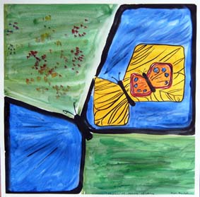Plattenpicasso 18 Schmetterlinge